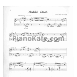 Ноты William Gillock - Mardi gras - предпросмотр