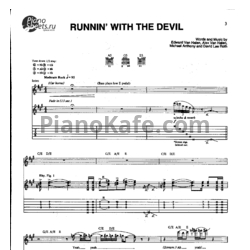 Ноты Van Halen - Runnin' with the devil - предпросмотр