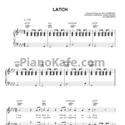 Ноты Sam Smith - Latch - предпросмотр