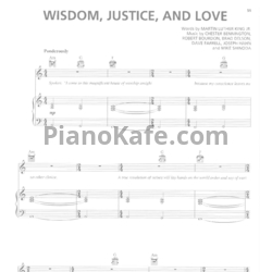 Ноты Linkin Park - Wisdom, justice & love - предпросмотр