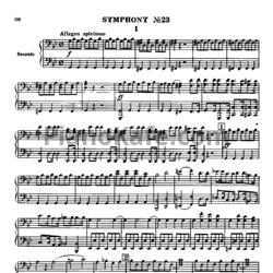 Ноты Йозеф Гайдн - Симфония №23 (для фортепиано в 4 руки) - предпросмотр