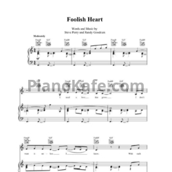 Ноты Steve Perry - Foolish heart - предпросмотр