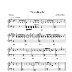 Ноты All Time Low - Time-Bomb - предпросмотр