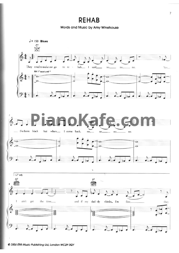 Ноты Amy Winehouse - Back to black (Книга нот) - PianoKafe.com