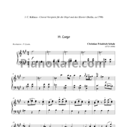 Ноты Кристиан Фридрих Шале - Ларго фа-диез минор - предпросмотр