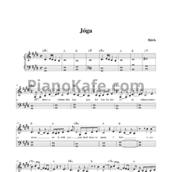 Ноты Bjork - Joga