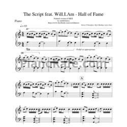 Перевод песни hall. Hall of Fame Ноты. Hall of Fame Ноты для фортепиано. Script Hall of Fame Ноты для пианино. Heyat davam edir Ноты.