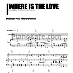 Where is the love black. Where is Love Ноты. Where is my Love Ноты. Where is my Love Ноты для пианино. Pump it the Black eyed Peas Ноты.