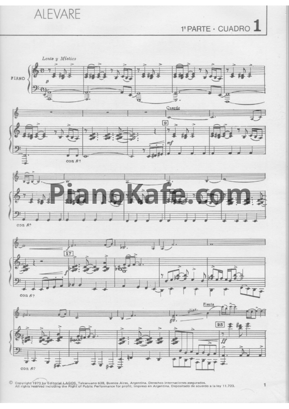 Ноты Astor Piazzolla - Maria de Buenos Aires (Танго-опера) - PianoKafe.com