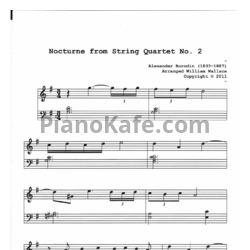 Ноты Александр Бородин - Ноктюрн из струнного квартета №2 - предпросмотр
