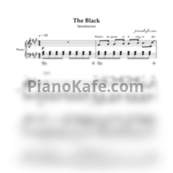 Ноты IMMINENCE - The black (Piano cover) - предпросмотр