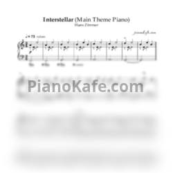 Ноты Hans Zimmer - Interstellar (Main theme piano) - предпросмотр
