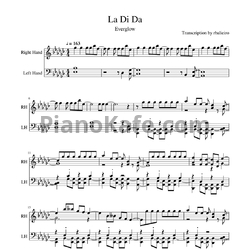 Ноты Everglow - La di da