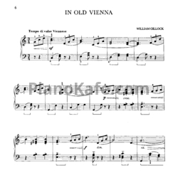 Ноты William Gillock - In old Vienna - предпросмотр