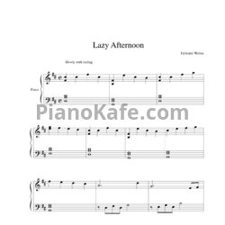 Ноты Edward Weiss - Lazy Afternoon