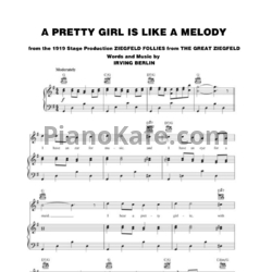 Ноты Irving Berlin - A pretty girl is like a melody - предпросмотр