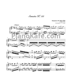 Ноты Д. Скарлатти - Соната K33 - предпросмотр