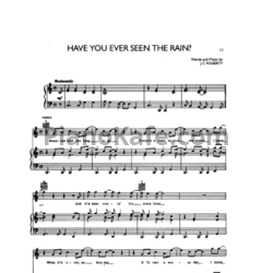 Ноты CCR - Have you ever seen the rain