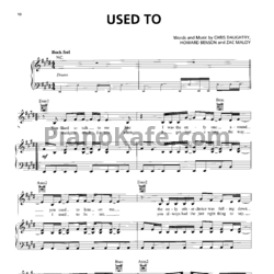 Ноты Daughtry - Used to - предпросмотр