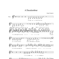 Ноты Daniel Viglietti - A Desalambrar