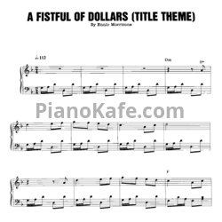 Ноты Ennio Morricone - A fistful of dollars - предпросмотр