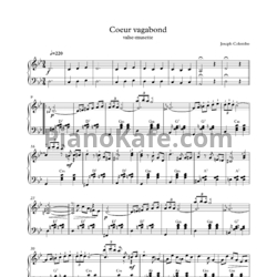 Ноты Joseph Colombo - Coeur vagabond (Вальс-Мюзет)