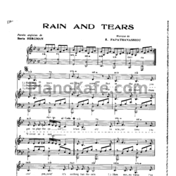 Ноты Demis Roussos - Rain and tears - предпросмотр