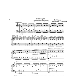 Ноты Дж. Мородер - Nastalgie - предпросмотр