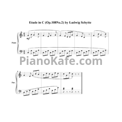 Ноты Людвиг Шитте - Этюд до можар (Op. 108, No.2) - предпросмотр