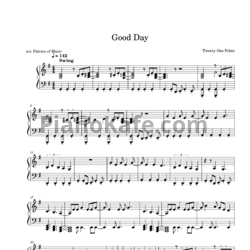 Ноты Twenty One Pilots - Good day - предпросмотр