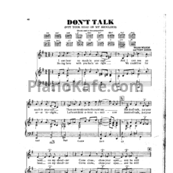 Ноты The Beach Boys - Don't talk (Put your fead on my shoulder) - предпросмотр
