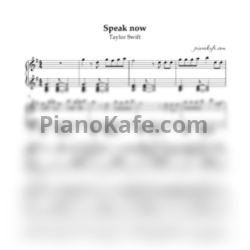 Ноты Taylor Swift - Speak now (Версия 2) - предпросмотр