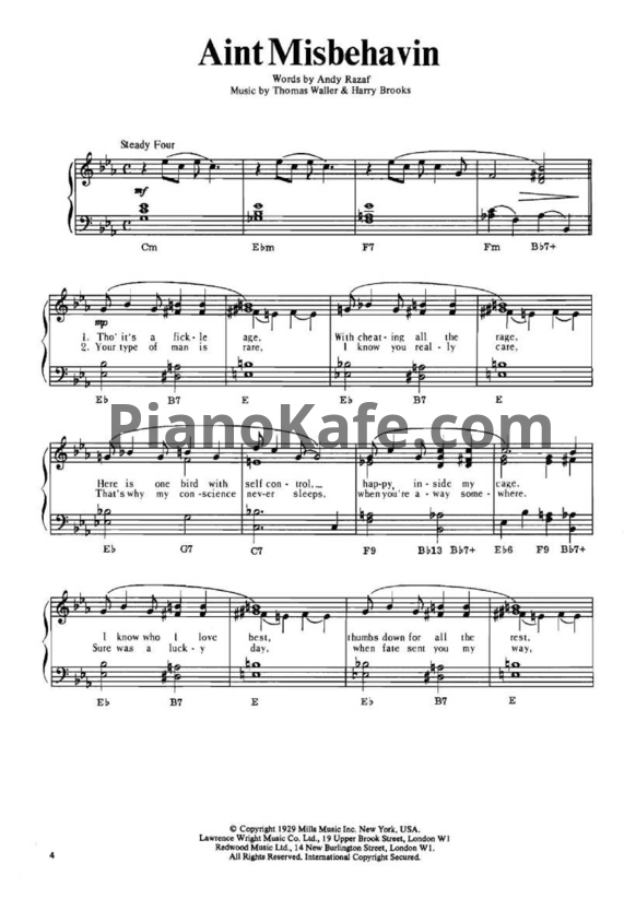 Ноты It's easy to play jazz (Книга нот) - PianoKafe.com