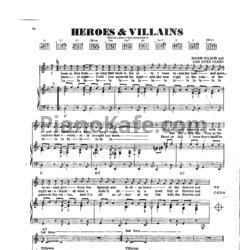 Ноты The Beach Boys - Heroes & Villains - предпросмотр