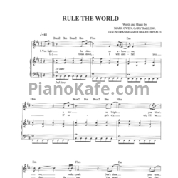 Ноты Take That - Rule the world - предпросмотр