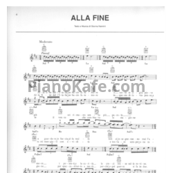 Ноты Gianna Nannini - Alla fine - предпросмотр