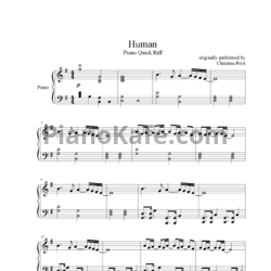 Ноты Christina Perri - Human - предпросмотр