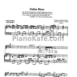 Ноты Hart Wand - Dallas blues - предпросмотр