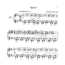 Ноты Ф. Рыбицкий - Spacer (Прогулка) - предпросмотр