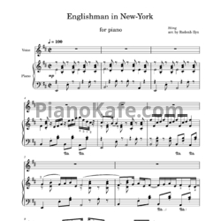 Ноты Sting - Englishman in New York (Arr. by RudenЬ Ilya) - предпросмотр