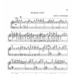 Ноты Oscar Peterson - March past - предпросмотр