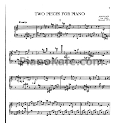 Ноты John Cage - Two pieces (1935) - предпросмотр