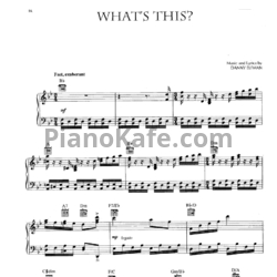 Ноты Danny Elfman - What's this? - предпросмотр