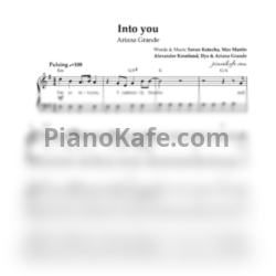 Ноты Ariana Grande - Into you - предпросмотр