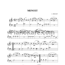 Ноты Леопольд Моцарт - Менуэт (Версия 2) - предпросмотр