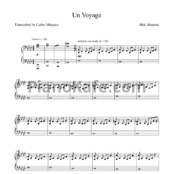 Ноты Dirk Maassen - Un voyage - предпросмотр