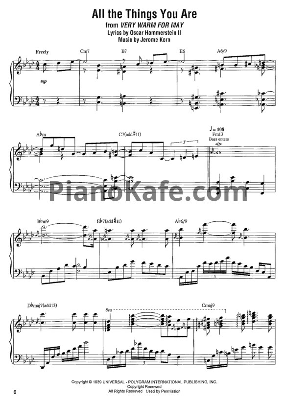 Ноты Oscar Peterson - Plays Broadway - PianoKafe.com