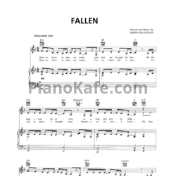 Ноты Sarah McLachlan - Afterglow (Книга нот) - предпросмотр