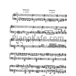 Ноты Мирослав Скорик - Токката - предпросмотр