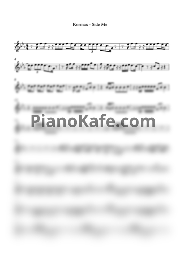 Ноты KORMAX - Side me - PianoKafe.com